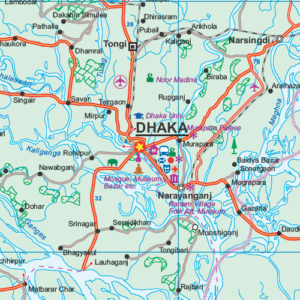 ITMB - Bangladesh and India East - Folding Travel Map