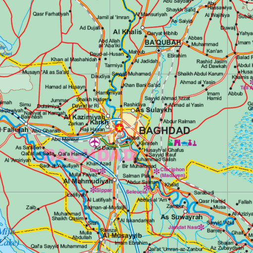 ITMB - Iraq and Baghdad - Folding Travel Map - Image 2