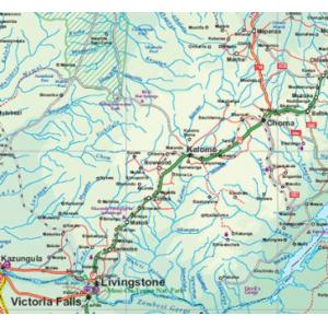 ITMB - Zambia and Africa Eastern - Folding Travel Map