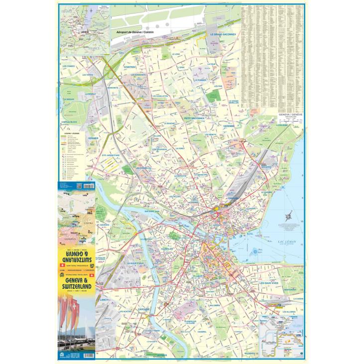 ITMB - Switzerland and Geneva - Folding Travel Map
