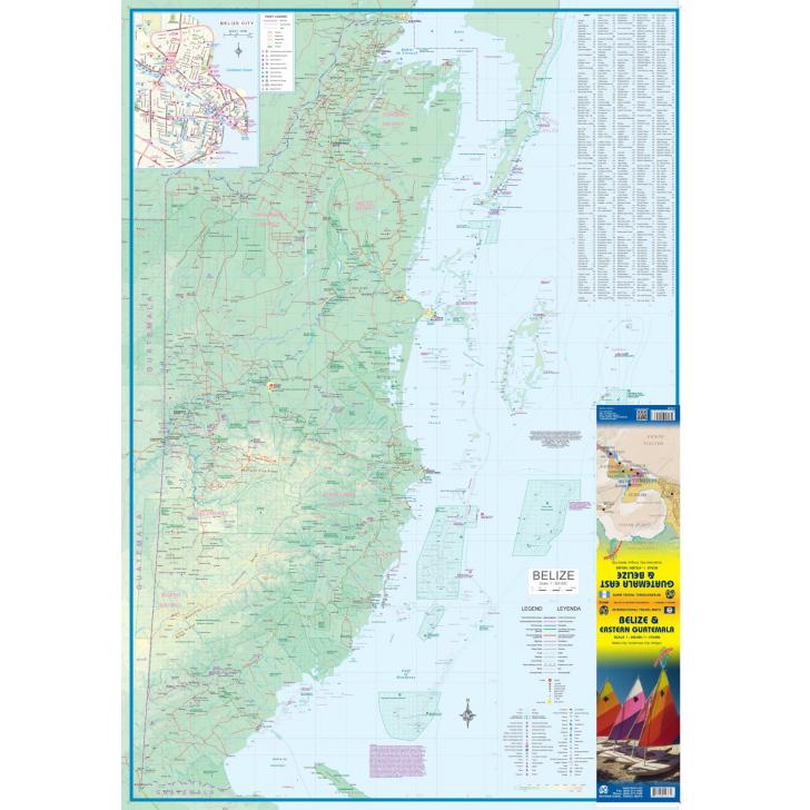 ITMB - Guatamala East and Belize - Folding Travel Map - Image 2