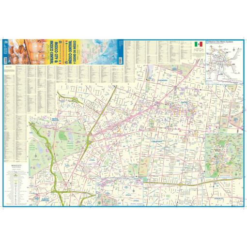 ITMB - Mexico Central and Mexico City - Folding Travel Map
