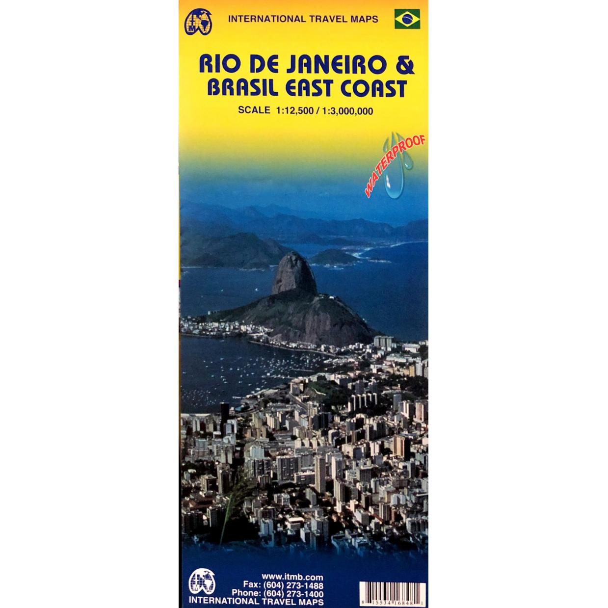 ITMB - Rio de Janeiro and Brazil - Folding Travel Map