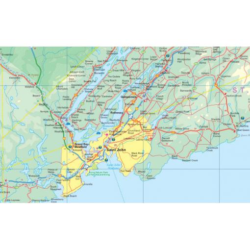 ITMB - New Brunswick, Canada - Folding Travel Map