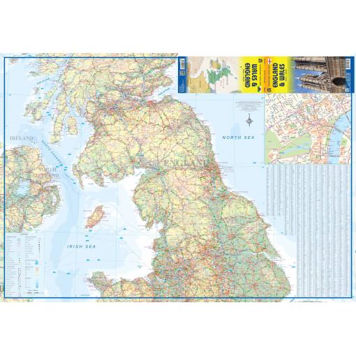 ITMB - England and Wales - Folding Travel Map - Image 2