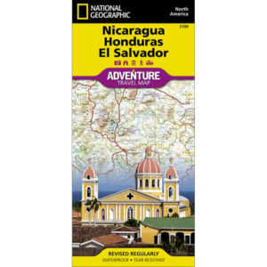 National Geographic - Nicaragua, Honduras, and El Salvador - Adventure Folding Travel Map