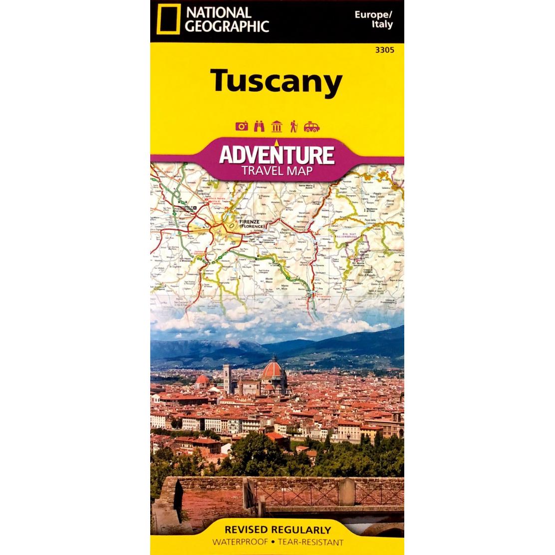 National Geographic - Tuscany [Italy] - Adventure Folding Travel Map