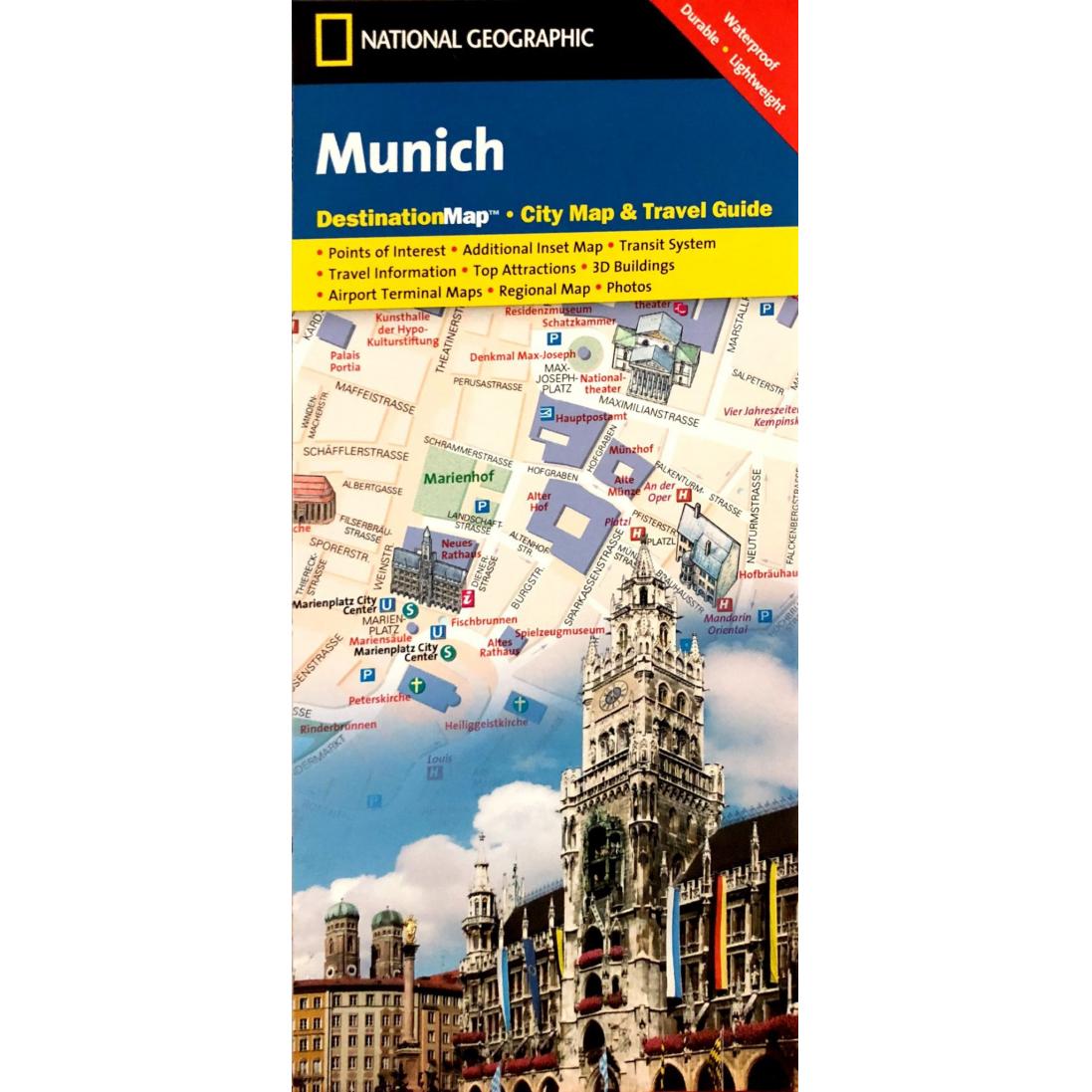 National Geographic - Munich - City Destination Folding Travel Map