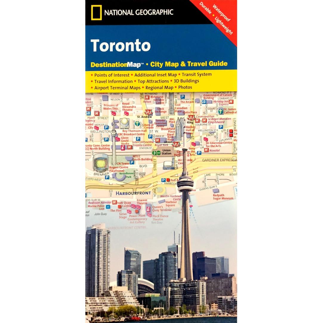 National Geographic - Toronto - City Destination Folding Travel Map