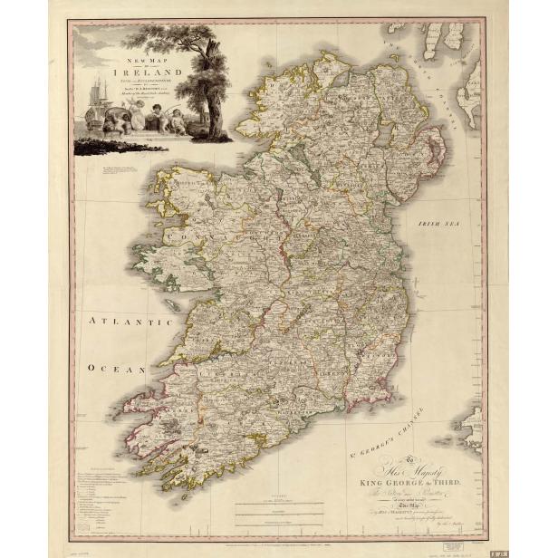 Ireland Wall Map, 1797 - Image 2
