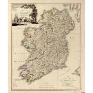 Ireland Wall Map, 1797