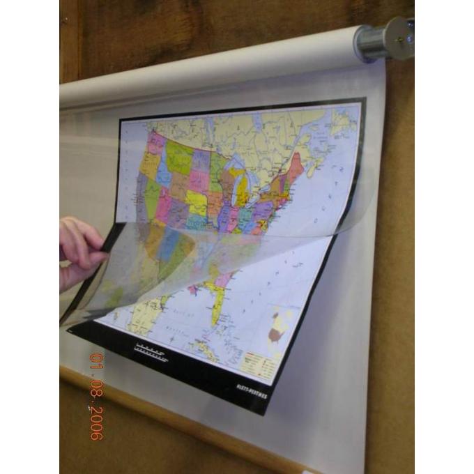 Map Roll-Up Display System