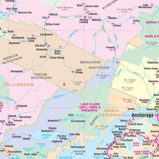 Alaska State Wall Map by Kappa - Image 2