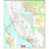California State Wall Map w/Zip Codes by Kappa
