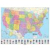 United States Advanced Political Wall Map by Kappa