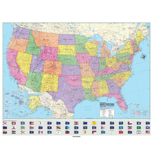 United States & World Advanced Political Spring Roller Set w/Backboard by Kappa - Image 2