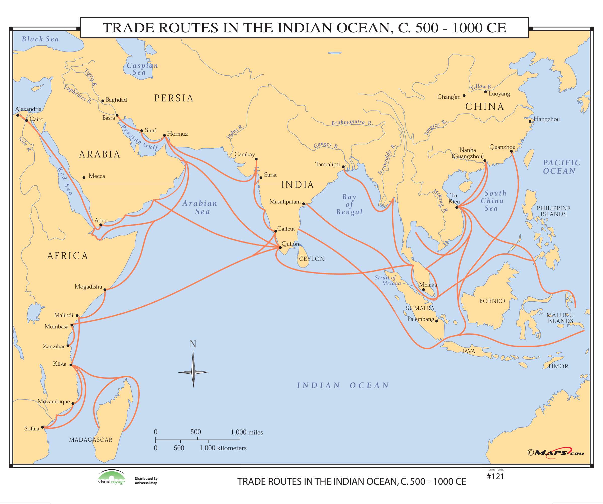 Mediterranean Sea Trade Map