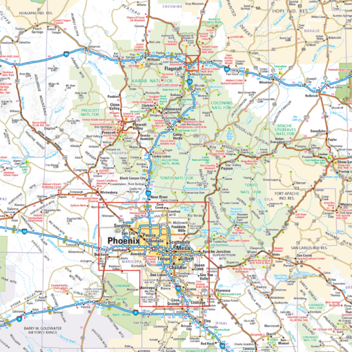 Arizona State Wall Map  by Globe Turner - Image 2