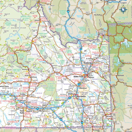 Idaho State Wall Map  by Globe Turner - Image 2