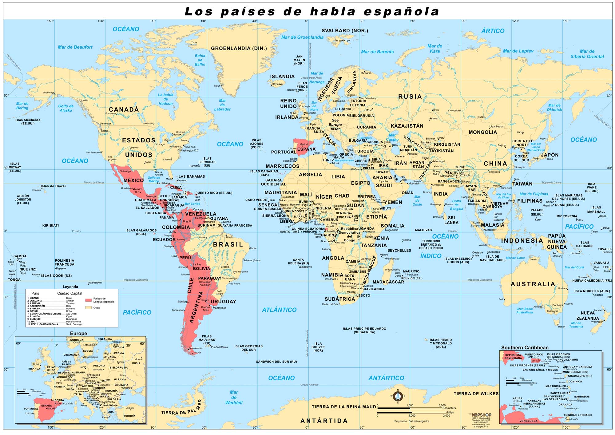 Where Is Spain World Map