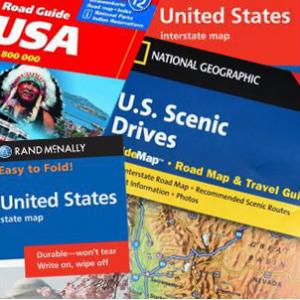 U.S. Folding Travel Maps