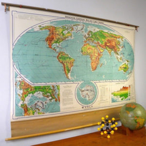 Classroom Pull Down Maps