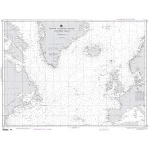 NGA Chart - North Atlantic Maine to Britain - 00121