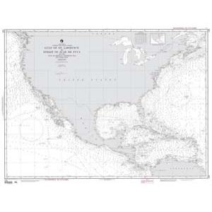 NGA Chart - Gulf of St. Lawrence to Strait of Juan de Fuca - 00145