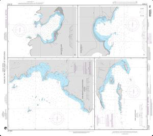 NGA Chart - Plans on West Coast of Costa Rica - 21543 - The Map Shop