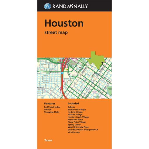 Rand McNally - Houston, TX - Folding Travel Map