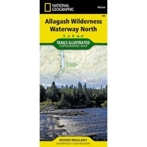 National Geographic - Allagash Wilderness Waterway North - Trails Illustrated Folding Travel Map