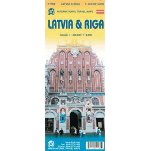 ITMB - Riga and Latvia - Folding Travel Map