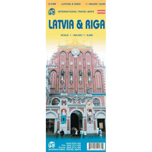 ITMB - Riga and Latvia - Folding Travel Map