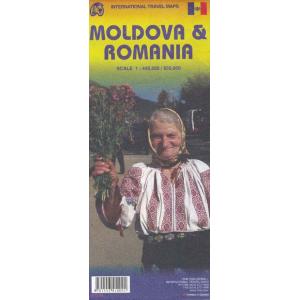 ITMB - Romania/Moldova - Folding Travel Map