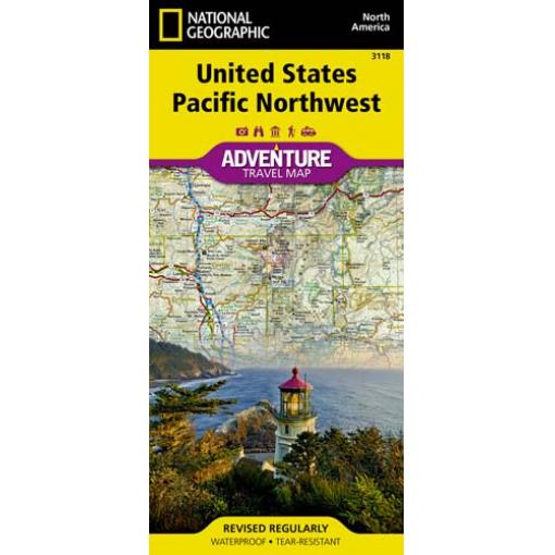 National Geographic - United States - Pacific Northwest - Adventure Folding Travel Map