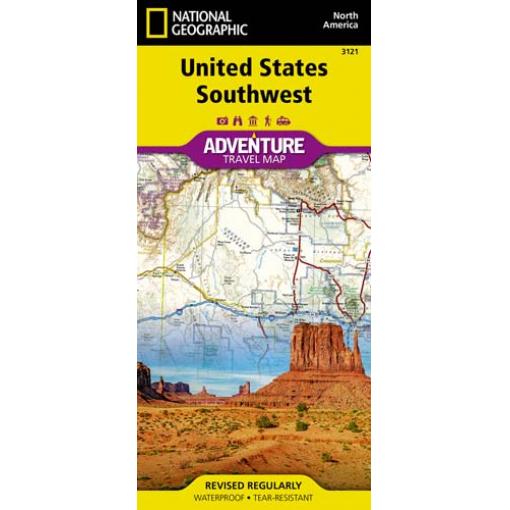 National Geographic - United States - Southwest - Adventure Folding Travel Map