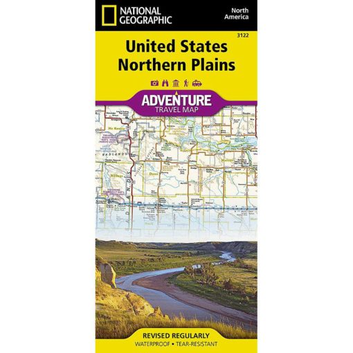 National Geographic - United States - Northern Plains - Adventure Folding Travel Map