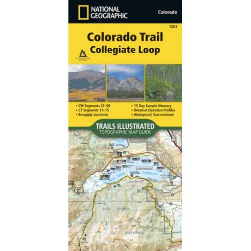 National Geographic - Colorado Trail, Collegiate Loop - Trails Illustrated Folding Travel Map