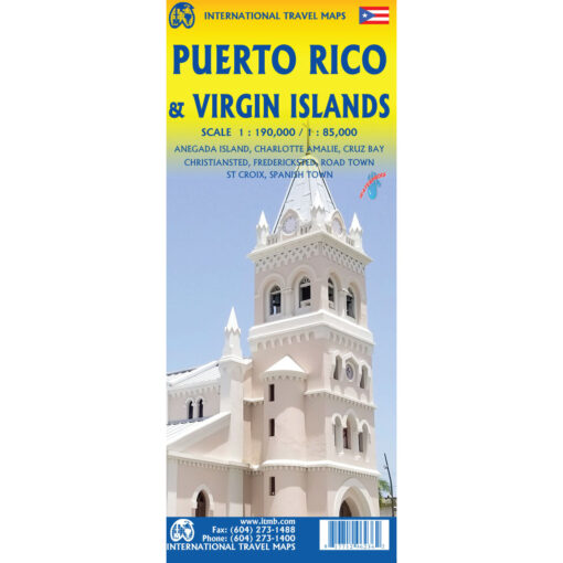 ITMB - Virgin Islands & Puerto Rico - Folding Travel Map