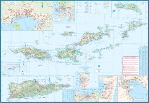 ITMB - Virgin Islands & Puerto Rico - Folding Travel Map - Image 3
