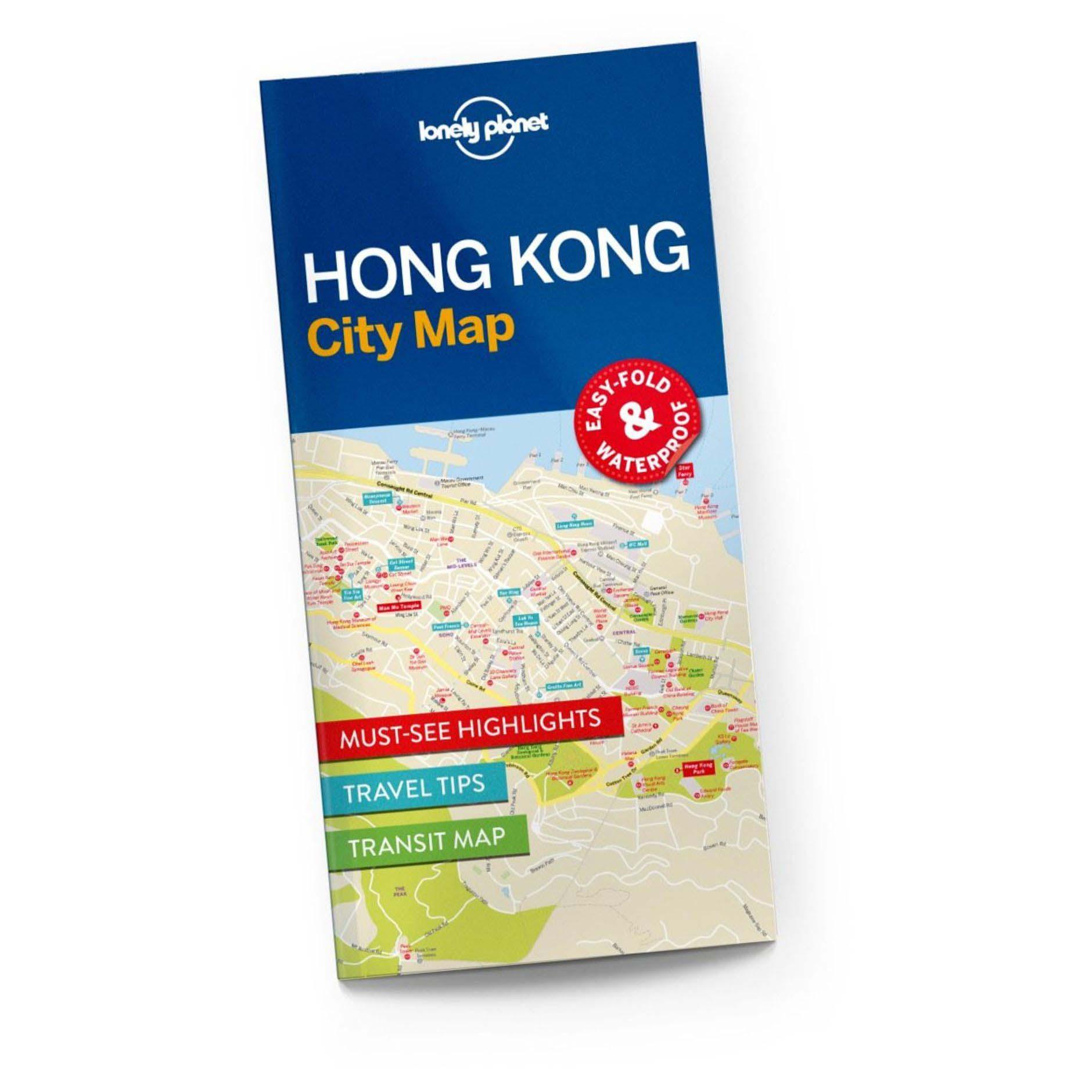 Hong　Map　Kong　Lonely　The　Travel　Map　Folding　Planet　Shop
