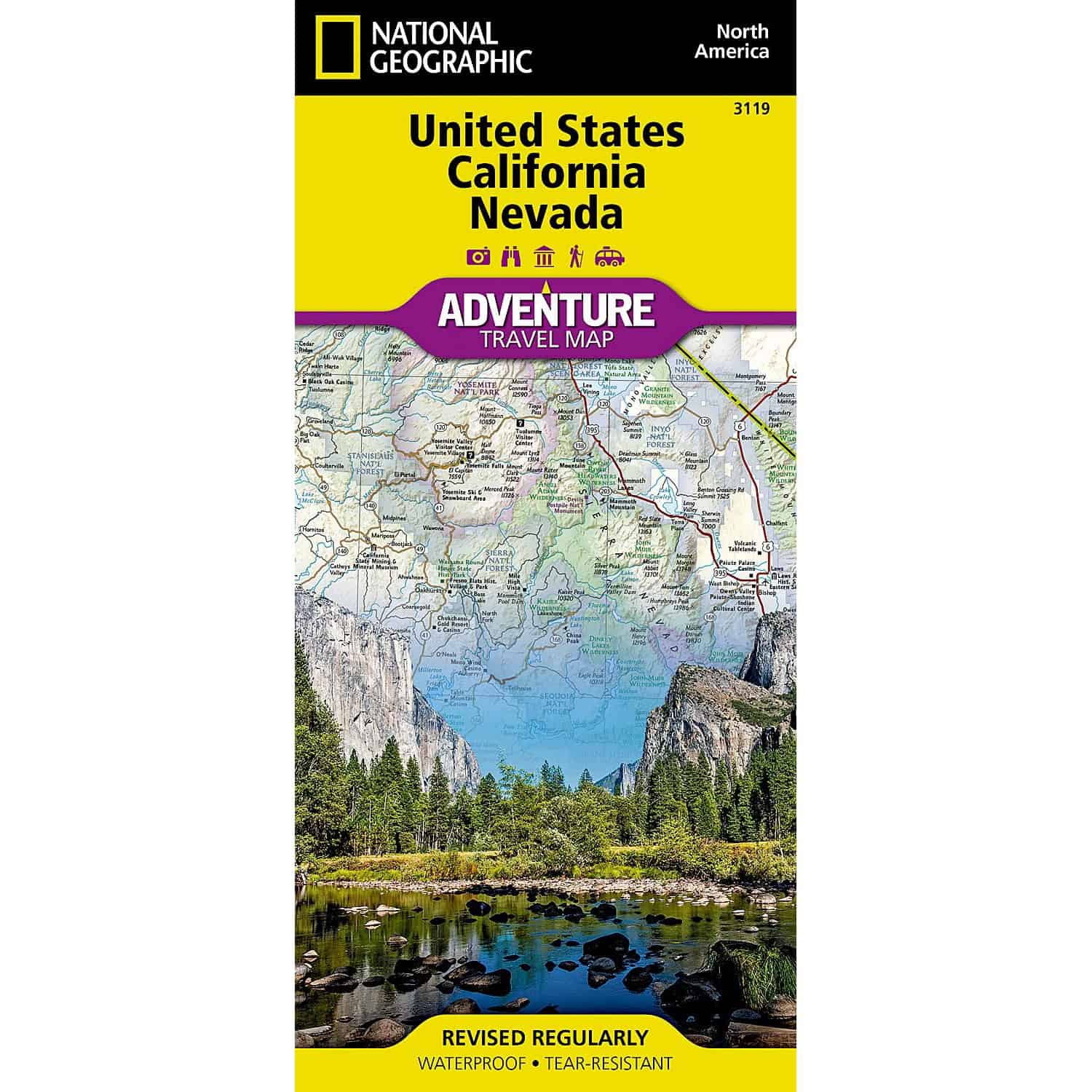National Geographic - US - California and Nevada Folding Map
