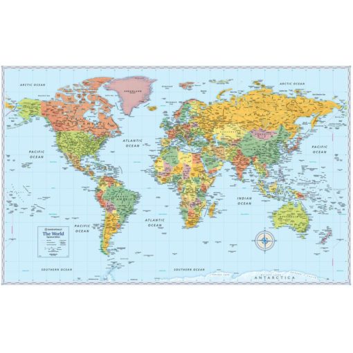 World Signature Wall Map by Rand McNally