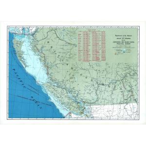 Lighthouses and Sailing Routes, Pacific Coast - Atlas of Canada 1st Edition by Natural Resources Canada