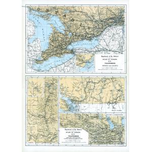 Telephones Ontario, Quebec, Manitoba, Saskatchewan, Alberta, British Columbia and Yukon - Atlas of Canada 1st Edition by Natural Resources Canada