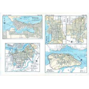 Vancouver, Ottawa, Hamilton, London, Halifax - Atlas of Canada 1st Edition by Natural Resources Canada
