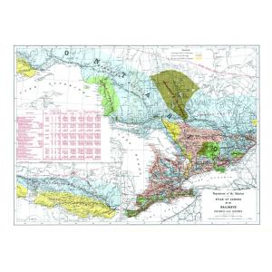 Railways Ontario and Quebec - Atlas of Canada 1st Edition by Natural Resources Canada