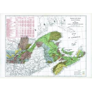 Railways Quebec and Maritime Provinces - Atlas of Canada 1st Edition by Natural Resources Canada
