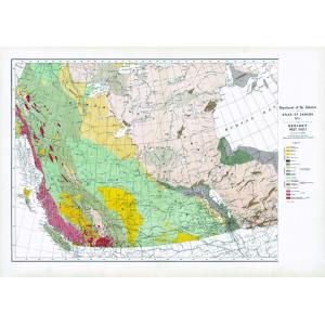 Geology West Sheet - Atlas of Canada 1st Edition by Natural Resources Canada
