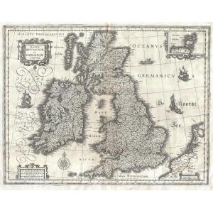 Blaeu Map of the British Isles (1631) by Artokoloro